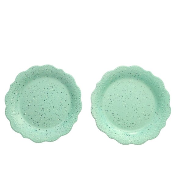 Pioneer Woman 4 Lunch/Salad Plates 4 Bowls Splatter Print Blue and Teal - Picture 4 of 6